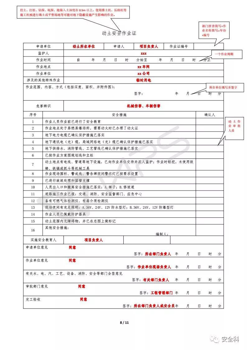 高處作業(yè)證